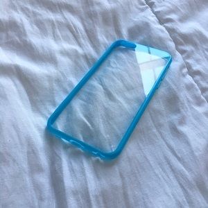 Transparent/Blue iPhone 6 Case